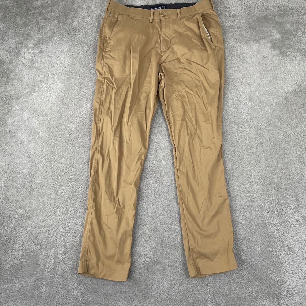 Abercrombie & Fitch Pants Mens 32x32 Tan Athletic Skinny Stretch Chino Khaki